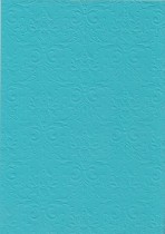 Бумага с рельефным рисунком "Дамасский узор" Цвет: Ярко-Голубой 
