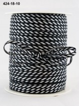 Лента May Arts Solid / Diagonal Stripes, ширина 0,31 см, цвет Black, 
