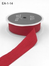 Лента May Arts искусственный шелк, ширина 2,5 см, цвет красный, 90 см
