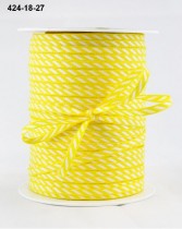 Лента May Arts Solid / Diagonal Stripes, ширина 0,31 см, цвет Yellow, 1 метр