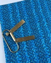 Ткань "Сине-голубая иллюзия" отрез 55х45 см пл 150 гр/м2