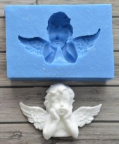 Молд "Мечтательный ангел 3", Размер 5,0х3,4 см
