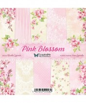 Набор бумаги "Pink Blossom" 15х15 см, 20 двусторонних листов ,пл.250 гр.