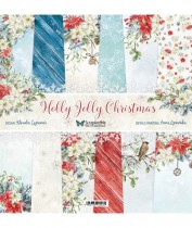 Набор бумаги "Holly Jolly Christmas" 30,5x30,5 см, 6 двусторонних листов, пл. 250 гр.