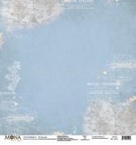 Лист Карты мира - Путешествие во времени 30,5х30,5 см., пл.190 г/м2