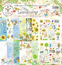 Набор бумаги "My Gardening" 30.5 на 30.5, 8 двусторонних листов + лист бонус (оборот обложки), 190 г/м.