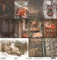 Лист Карточки коллекция «Magical journey» от Scrapodelie, 30,5х30,5 см, пл.190 г/м