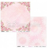 Лист двусторонней бумаги "Pink Blossom 2 03/04" 30,5х30,5 см., пл.250 гр