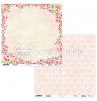 Лист двусторонней бумаги "Pink Blossom 2 05/06" 30,5х30,5 см., пл.250 гр