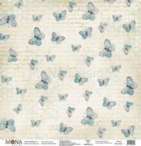 Лист Пыльные заметки коллекция "Цветочное бохо" размер 30,5х30,5см., пл.190 г/м2