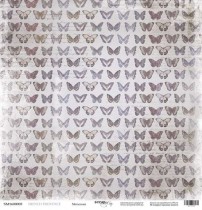 Лист односторонней бумаги 30x30 от Scrapmir Мотыльки из коллекции French Provence