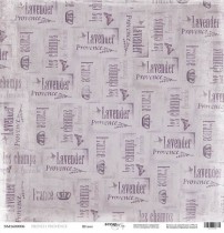 Лист односторонней бумаги 30x30 от Scrapmir Штамп из коллекции French Provence 