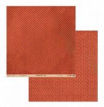 Лист из коллекции "Уютная пора" 2-Рыжий плед, 30х30 см, пл.190 г/м2 (ScrapMelange)