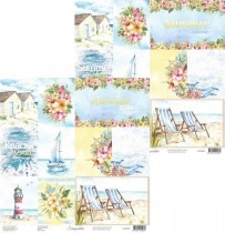 Лист Карточки Summer colors от Scrapodelie 30,5*30,5 см пл.250 гр/м2
