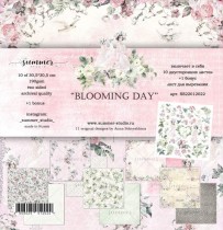 Набор двусторонней бумаги "Blooming Day" 190гр, 30,5*30,5см, 10 листов + 1 бонус