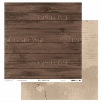 Лист из коллекции "Винтаж" 2-Доски/Крафт, 30х30 см, пл.190 г/м2 (ScrapMelange)