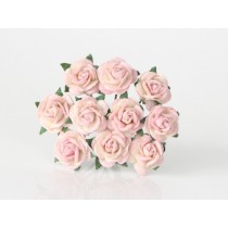 Mini розы 1 см - Молочный+св. розовый 525, 1 шт