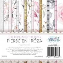 1/3 Набора бумаги "The rose and the rings flowers" 15х15 см, 8 л, пл 250 г/м (Paper Heaven)