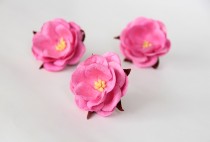 Дикие розы - Розовые диаметр ок. 4.5-5 см высота ок. 1.5 см длина стебля ок. 2 см, 1 шт