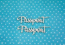 Набор "Паспорт" № 1 (англ) в наборе 2, одна надпись 6*1,8 см