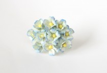 Цветы вишни средние - Голубые 2хтоновые 563 1 шт