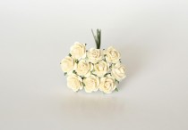 Mini розы 1,5 см - Молочные 153 1 шт