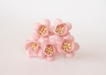 Цветы вишни - Розовоперсиковые светлые 124, 1 шт