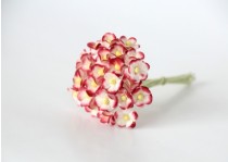 Цветы вишни мини 1 см - Красный+белый 507 1 шт