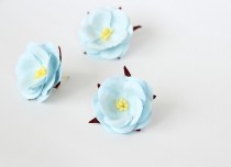 Дикие розы - Голубые диаметр ок. 4.5-5 см высота ок. 1.5 см длина стебля ок. 2 см, 1 шт
