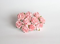 Кудрявые розы 3 см - Розовоперсиковые 1 шт
