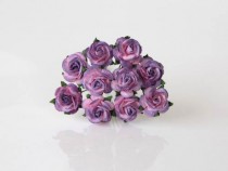 Mini розы 1,5 см - Фиолетовый+розовый 536, 1 шт