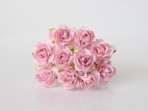 Кудрявые розы 2 см - Св.розовые, 1 шт