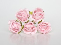Бутоны роз большие - Розовоперсиковые светлые 124 , 1 шт