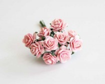 Mini розы 1,5 см - Розовоперсиковые 123 1 шт