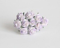 Mini розы 1 см -Сиреневый+белый 543 1 шт