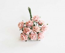 Mini розы 1 см - Розовоперсиковые 123 1 шт