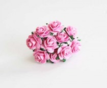 Mini розы 1,5 см - Розовые 120 1 шт