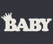 BABY с короной (6х2,2 см), CB186