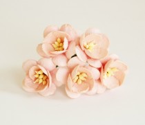 Цветы вишни - Розовоперсиковые 123 1 шт
