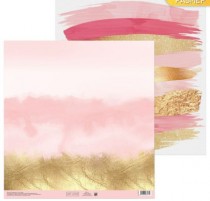 Бумага для скрапбукинга «Розовый закат», 30,5 х 30,5 см, 180 г/м