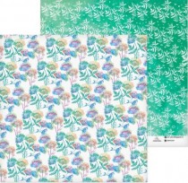 Бумага для скрапбукинга "Полевые цветы", 30.5х30.5 см 180 г/м