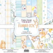 Набор скрапбумаги Funny fox boy 30,5x30,5 см 10 листов
