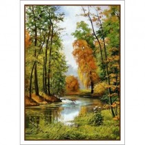 Тканевая карточка "Осенние пейзажи. Лес" (ScrapMania)