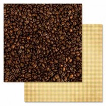 Бумага "Магия кофе. Арабика" (ScrapMania), 30,5х30,5 см, пл.180 гр