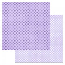 Бумага "Фономикс. Клетка. Фиолетовая" (ScrapMania), 30,5х30,5 см, пл.180 гр/м2