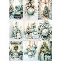 Лист Карточки (обложка) коллекция "Магия зимы", формат А4, пл 190 г/м2