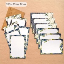 Набор листов А6 в конверте "Королевский сапфир. Журналинг", 12 листов (ScrapMania)