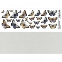 Лист с картинками 10х30 см "Идеальный мужчина. Бабочки" (ScrapMania), пл.180 г/м2