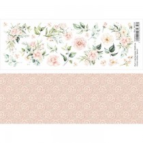 Лист с картинками 10х30 см "Аллея любви. Цветы" (ScrapMania) пл.180 гр/м2