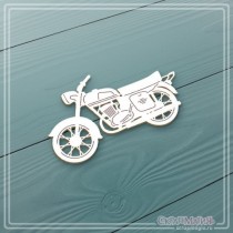 Чипборд "Ретро мотоцикл" 70х39 мм